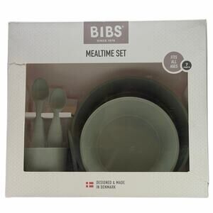 BIBS Complete Mealtime Set - 7 Pieces - Sage Green - New In Box